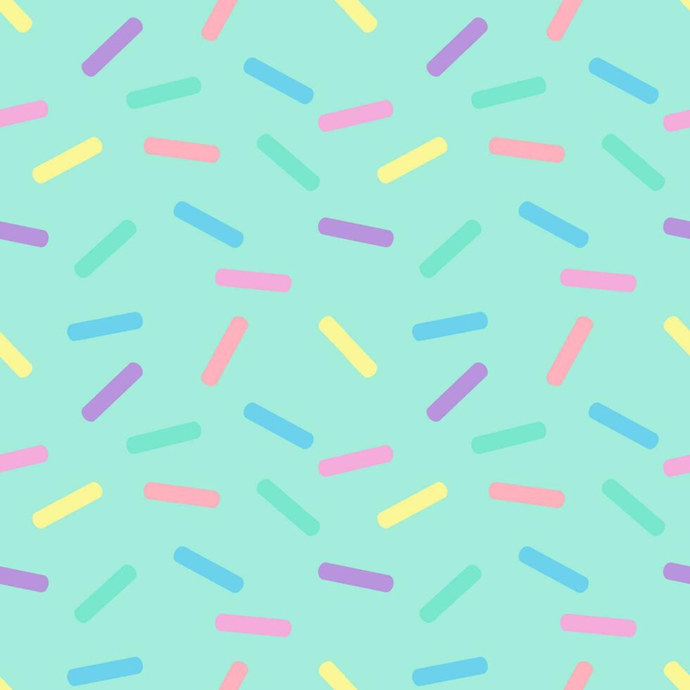 Nahtloser Hintergrund mit gestreiften Belägen auf pastellgrünem Hintergrund. vektor