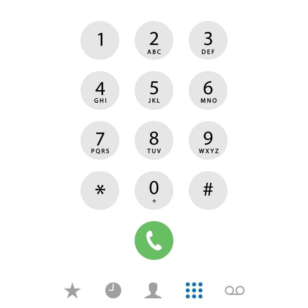 Bildschirm für Telefonanrufe vektor