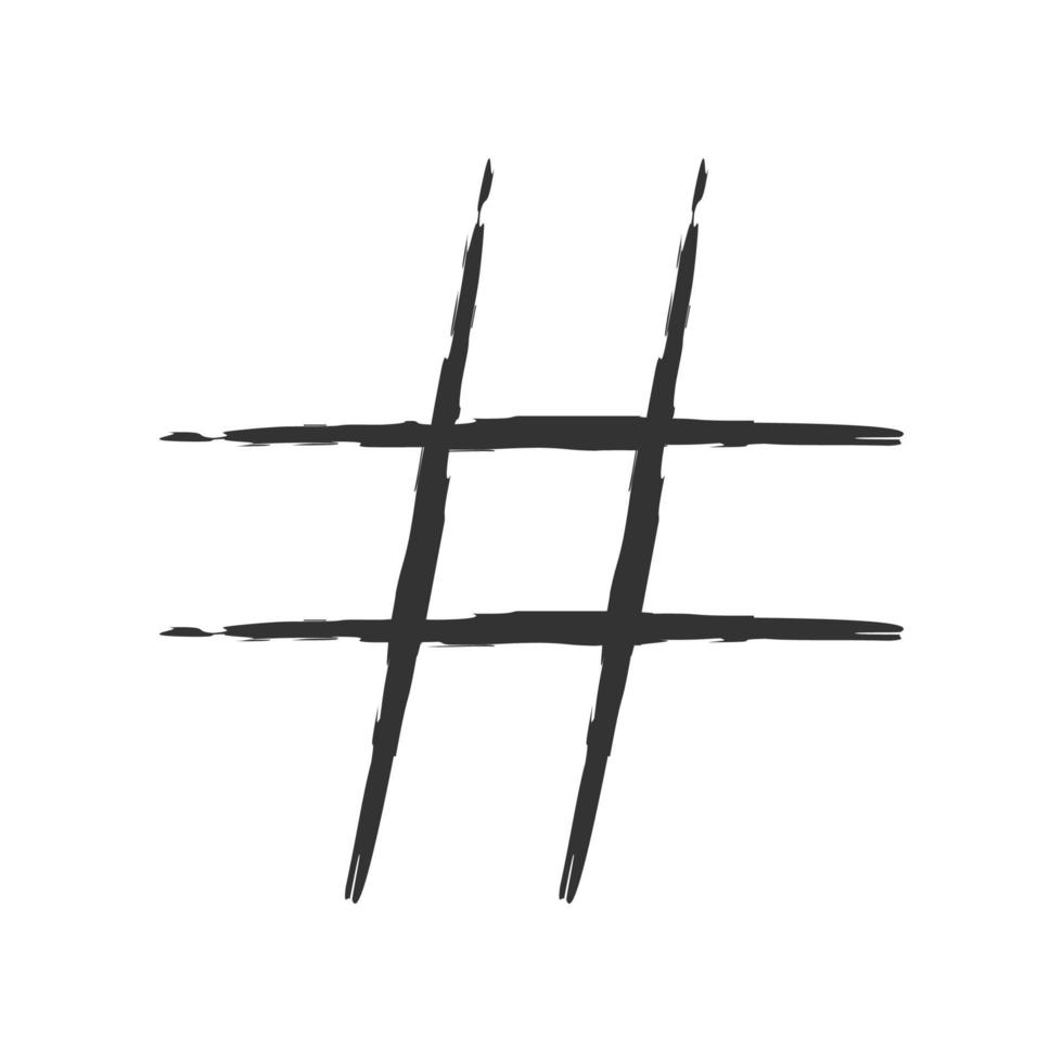 hashtag tecken ikon vektor
