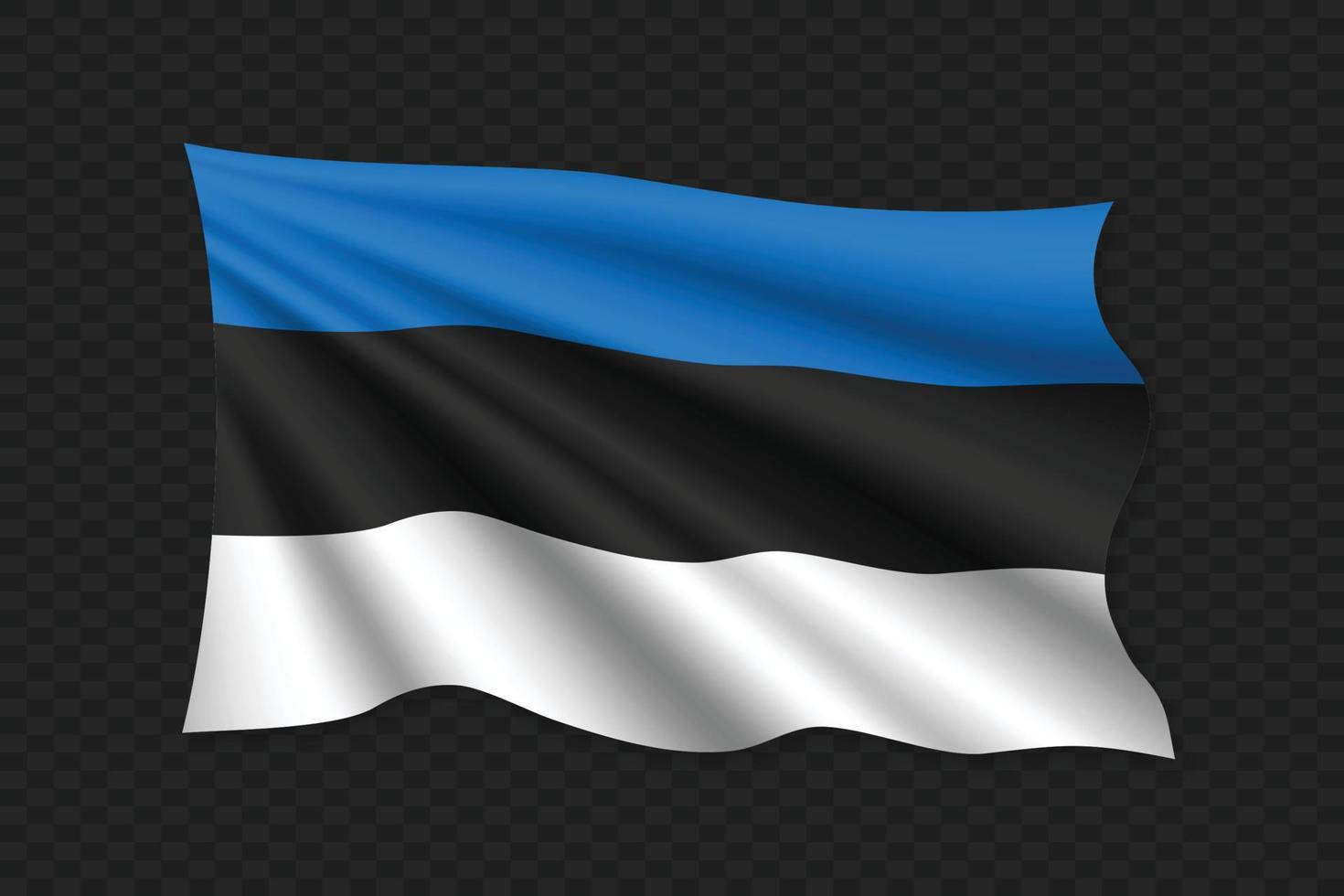 3D-wehende Flagge vektor