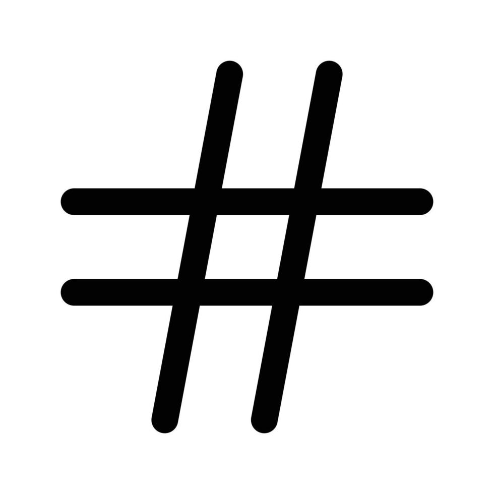 Hashtag-Zeichensymbol vektor