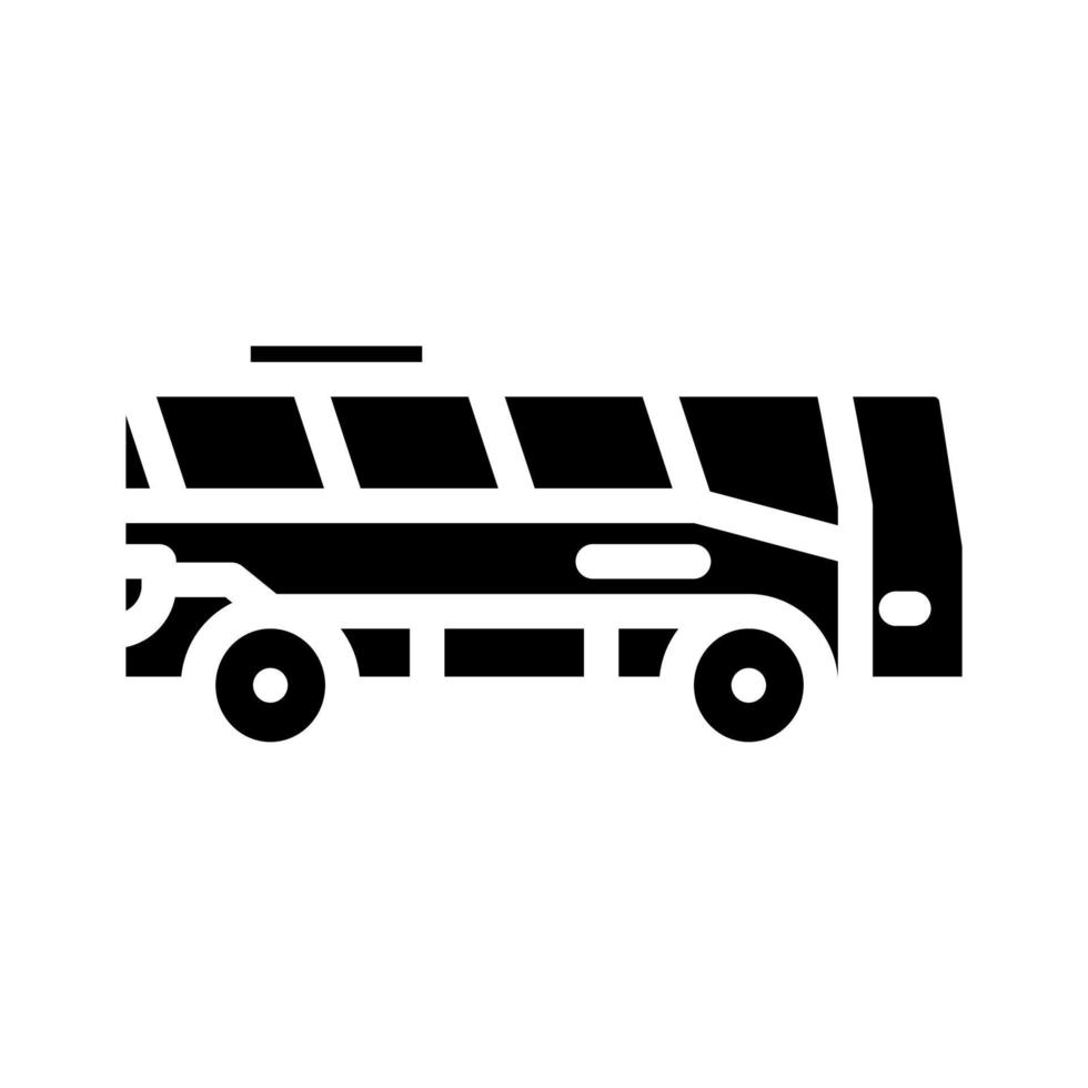 buss stadstransport glyfikon vektorillustration vektor
