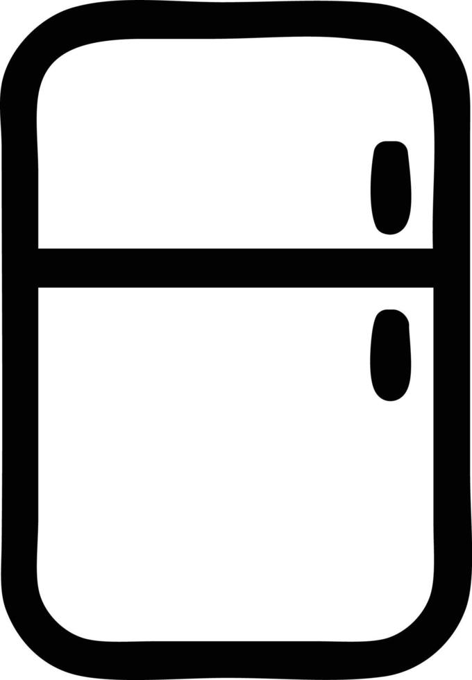 Küche-Kühlschrank-Symbol vektor