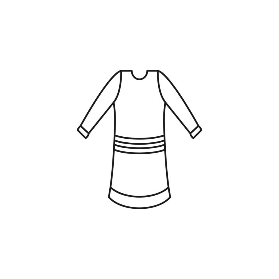 klänning ikon vektor illustration design