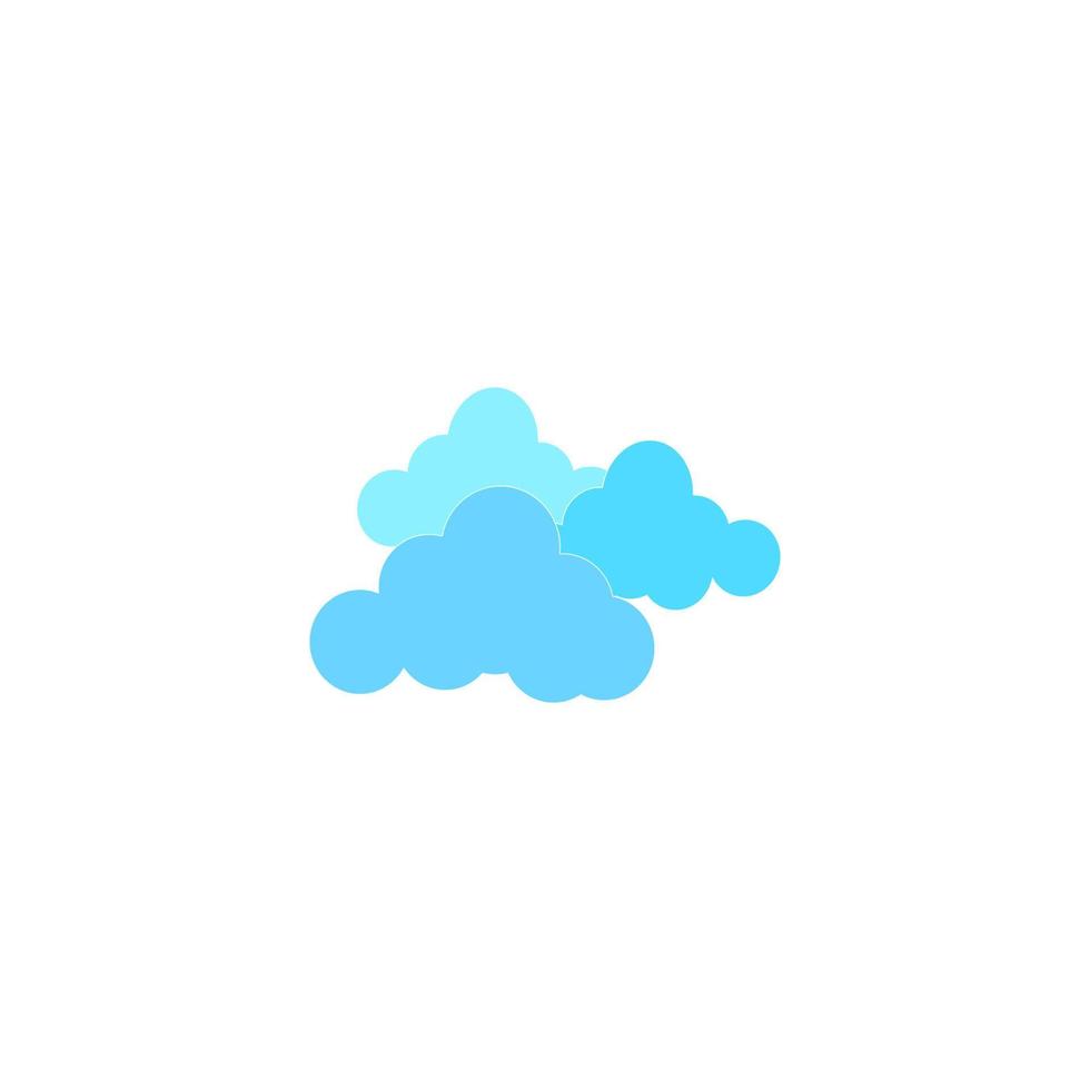 wolkenvektorsymbol-illustrationsdesign vektor