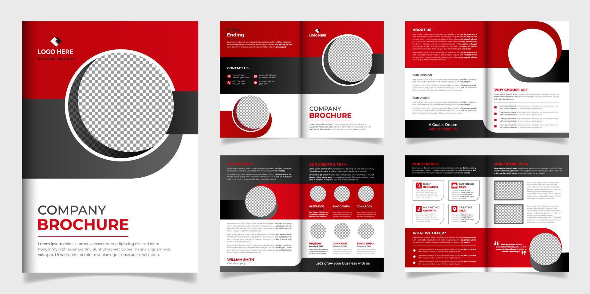professionelle Corporate-Business-Broschüre-Design-Vorlage vektor