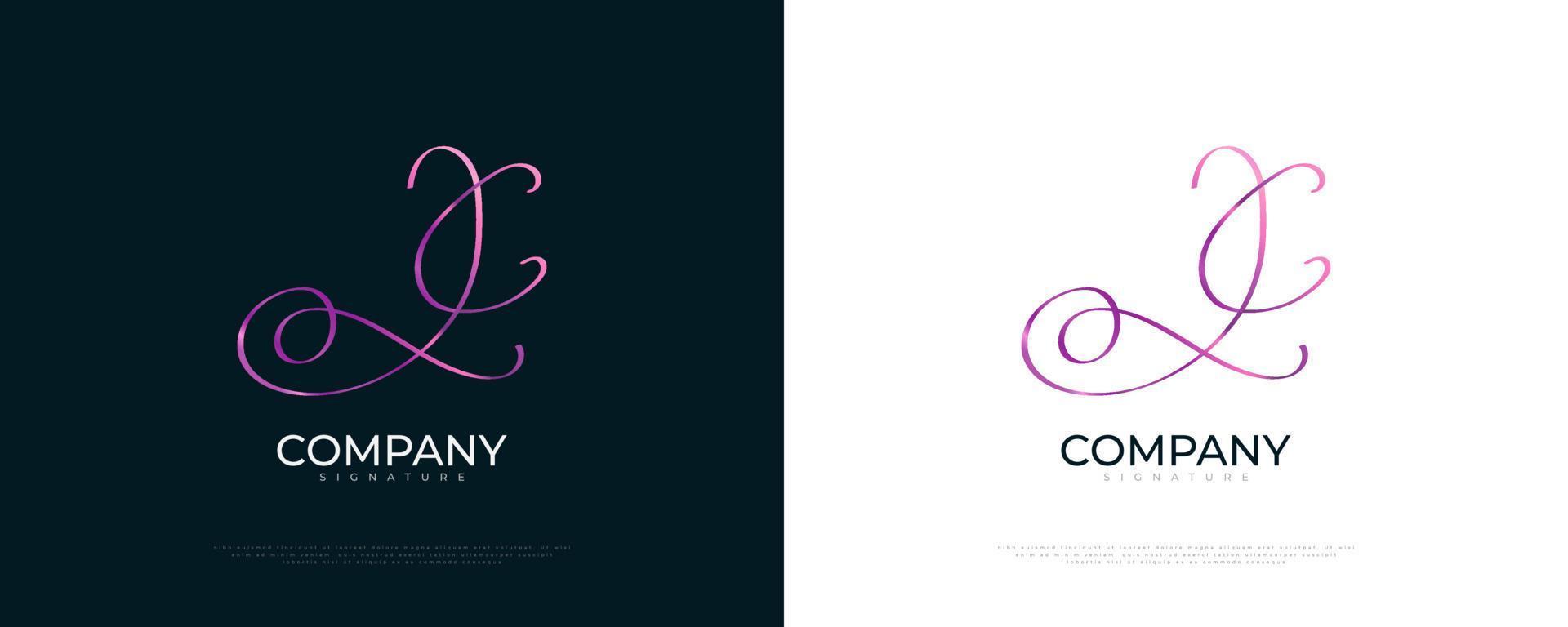 jc initial signaturlogotypdesign med elegant och minimalistisk handstil. initial j- och c-logotypdesign för bröllop, mode, smycken, boutique och affärsmärkesidentitet vektor