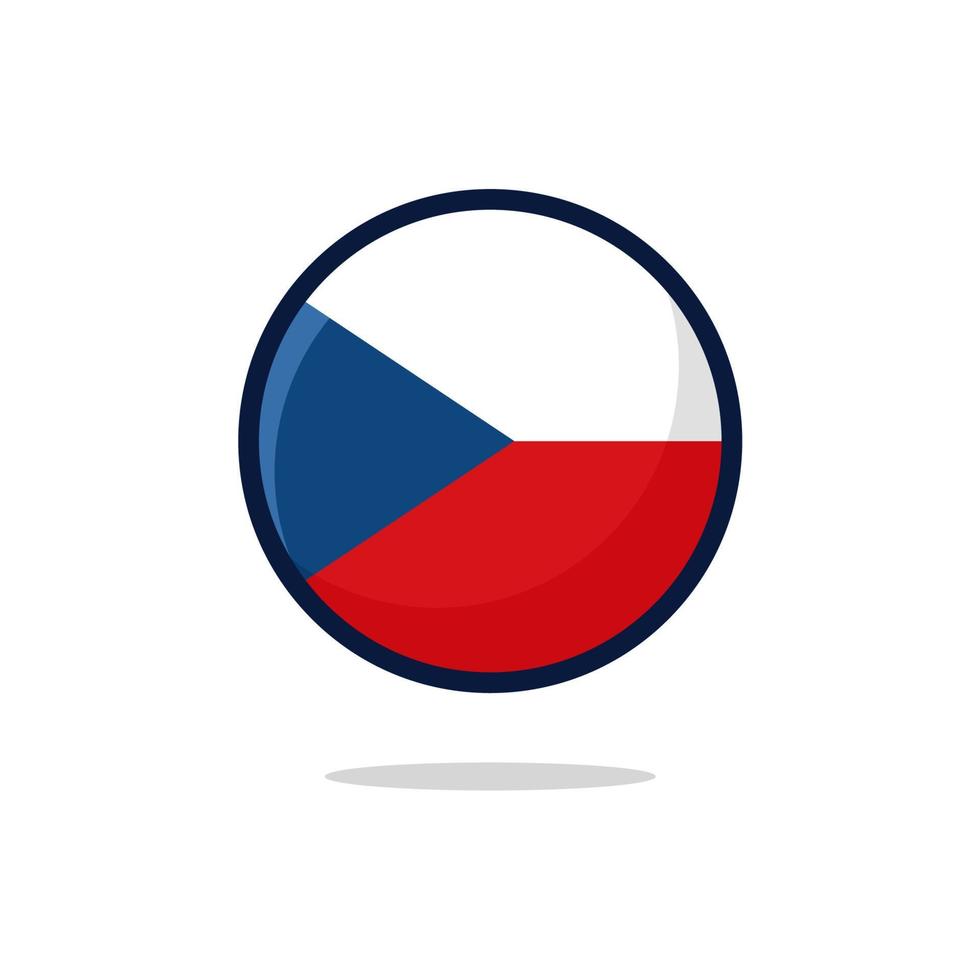 tjeckiska republikens flaggikon vektor