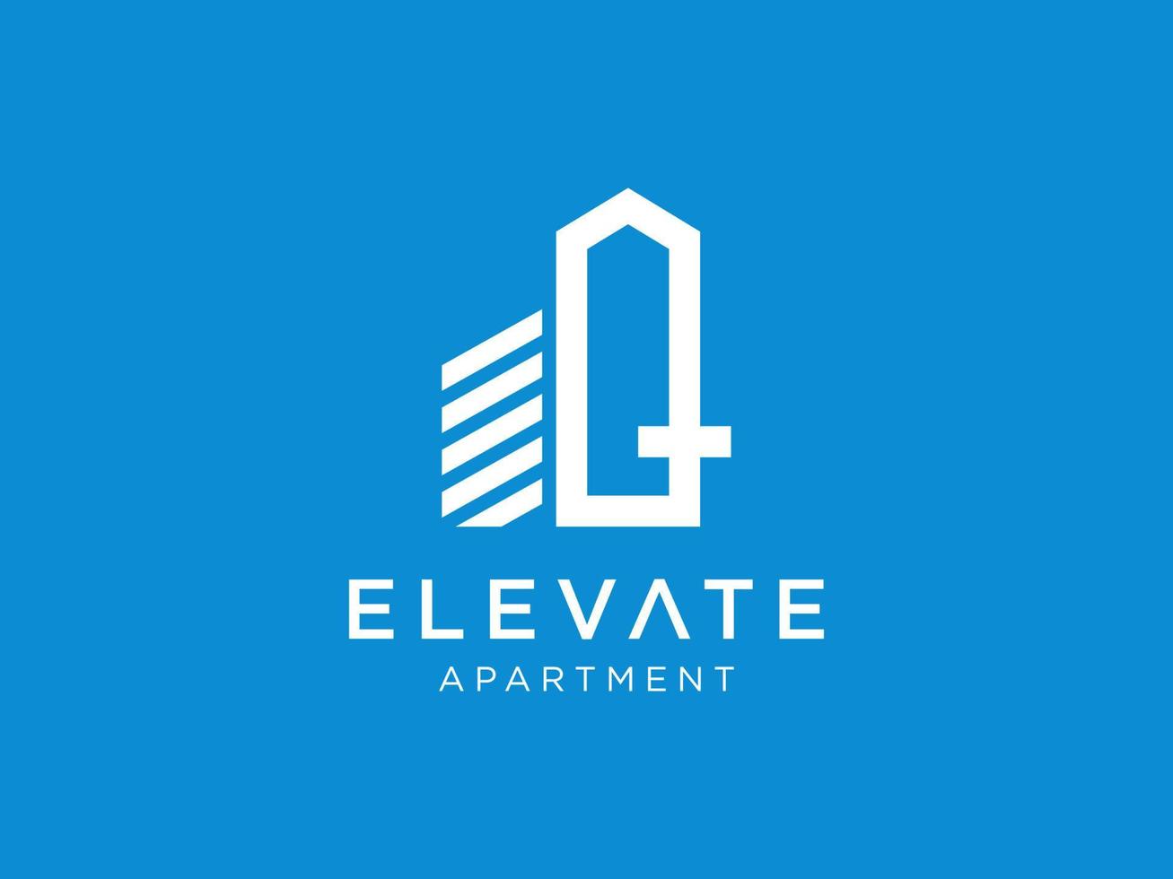 Logo-Design von q in Vektor für Bau, Haus, Immobilien, Gebäude, Eigentum. minimale fantastische trendige professionelle logo-design-vorlage auf schwarzem hintergrund.