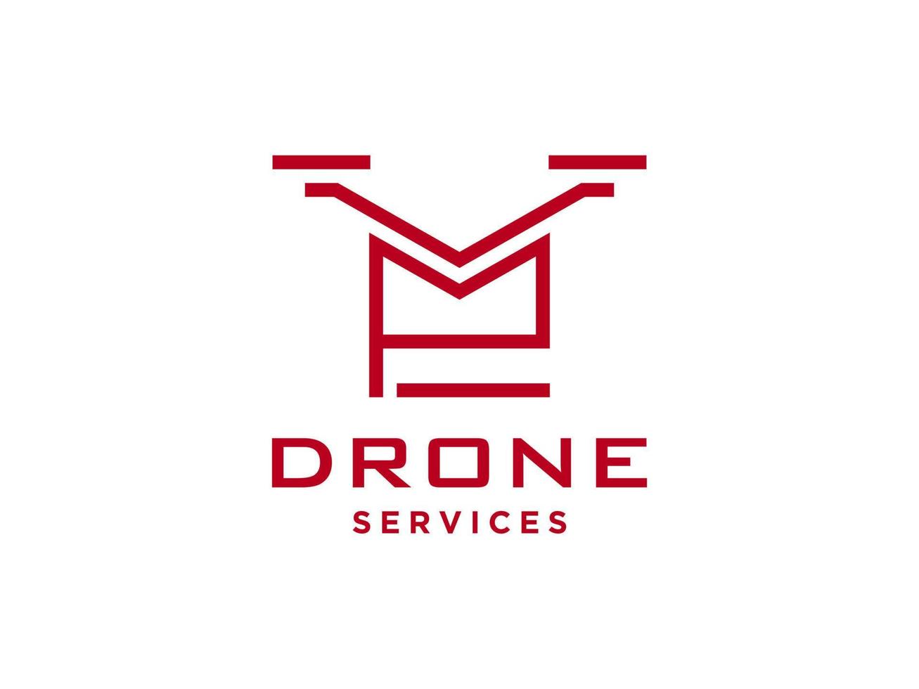 bokstaven p drone logotyp mall vektor ikon. fotografi drönare vektor. quad copter vektor ikon