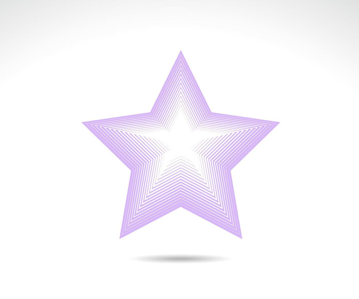Stern-Logo. Symbol für die Sternlinie vektor