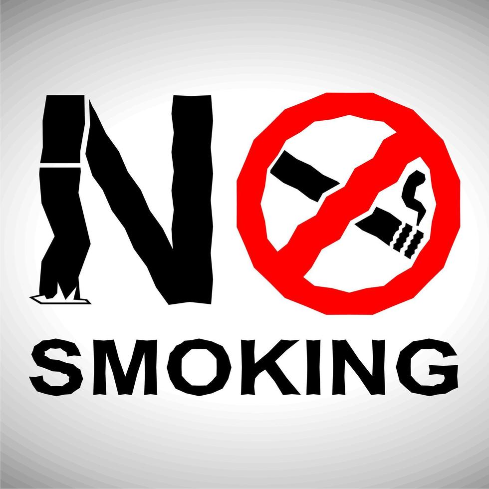 Rauchverbotsschild. verbotene Zeichenikone lokalisiert auf weißer Hintergrundvektorillustration vektor