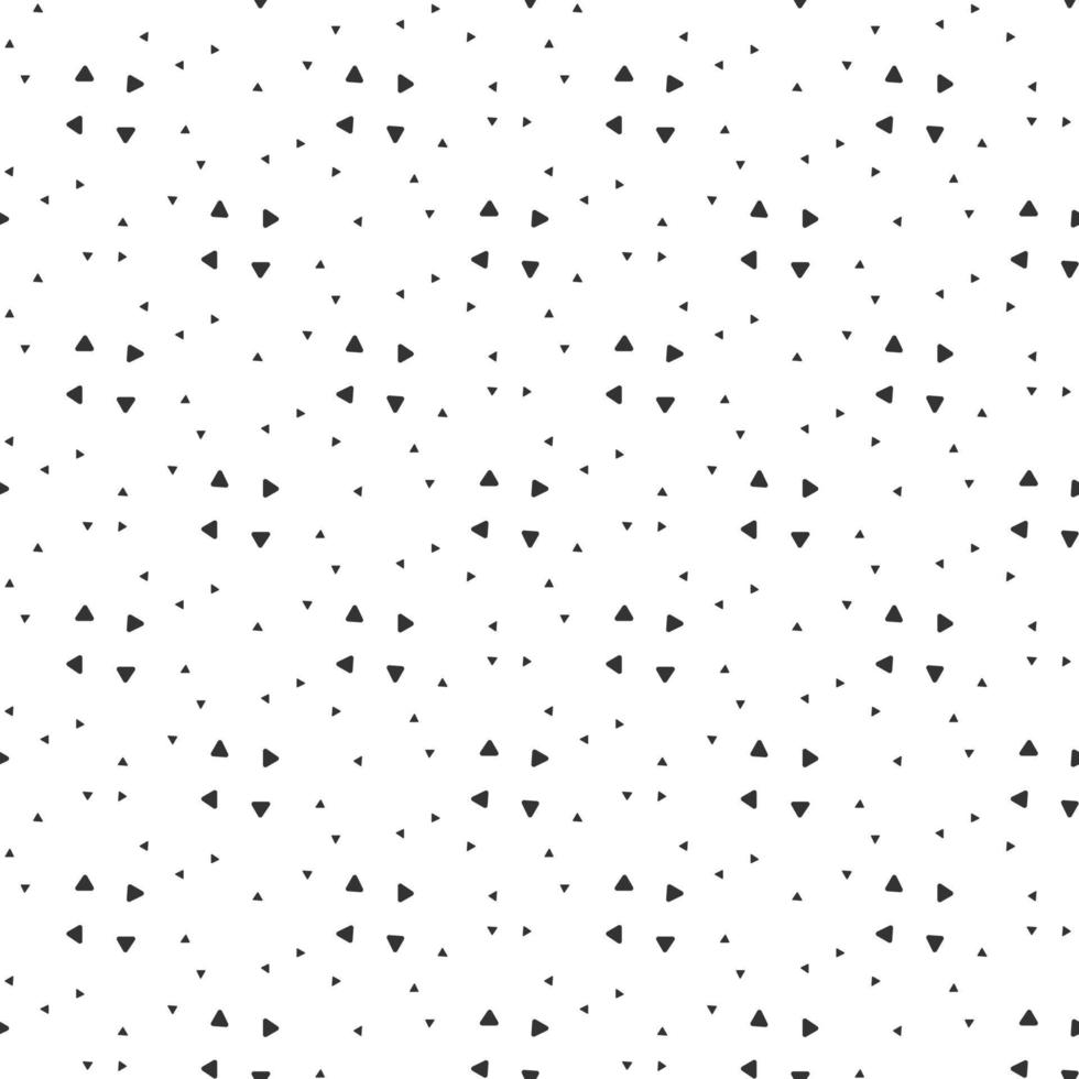 abstrakt sömlösa mönster av svart och vit triangel konfetti. modern stil. design geometrisk struktur för utskrift, vektorillustration vektor