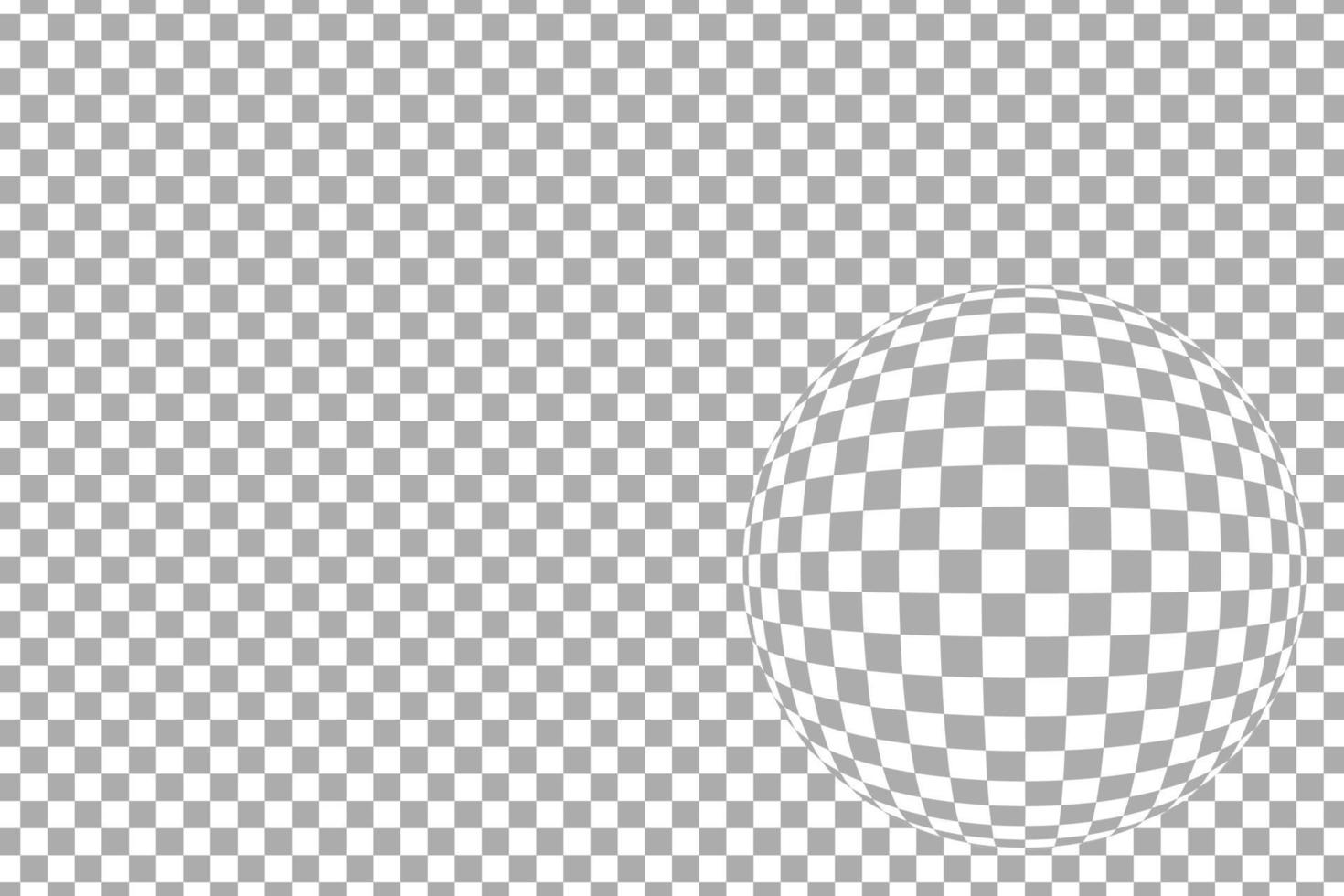 grårutigt mönster horisontellt med fisheye-linseffekt, vektorillustration vektor