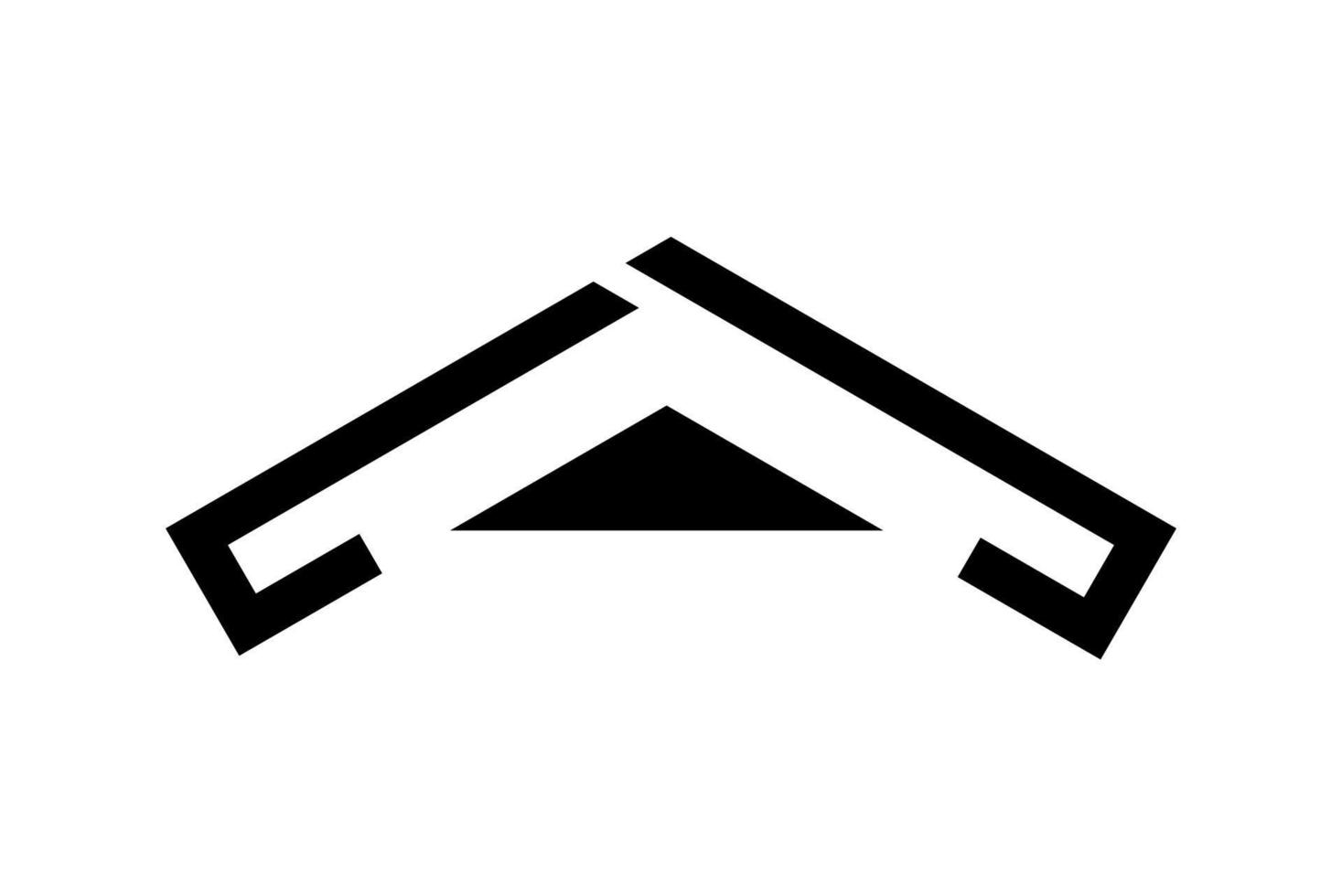 Dach Logo Vorlage, Vektorillustration vektor