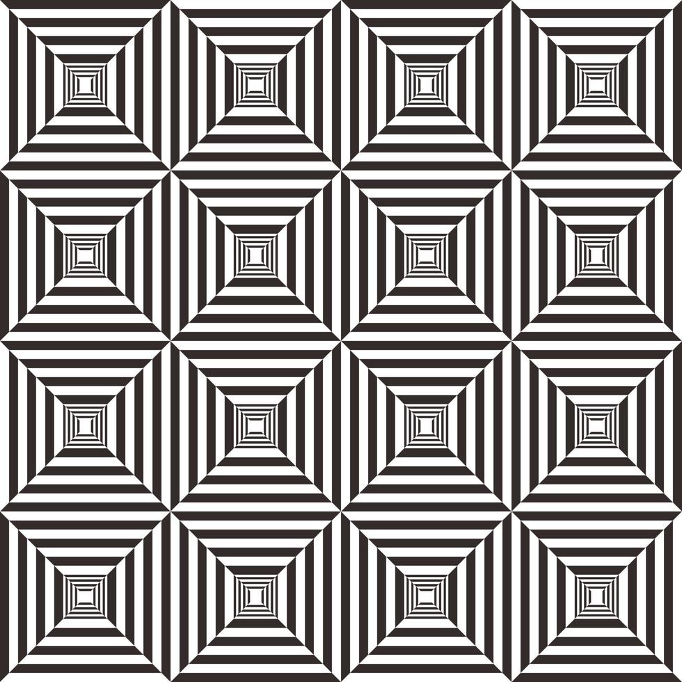 abstrakter schwarzer und weißer geometrischer Musterhintergrund vektor