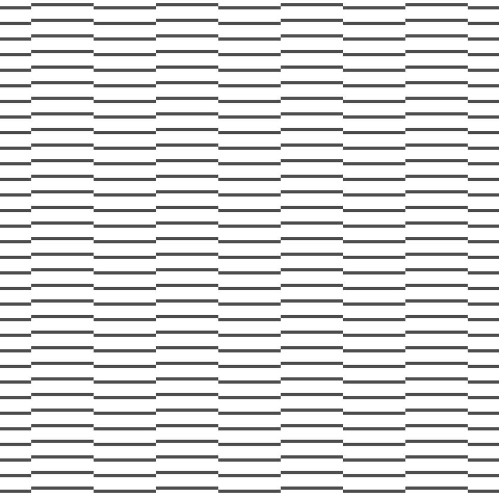 abstraktes nahtloses Muster aus schwarz-weißer horizontaler Linienüberlappung. modern stilvoll. design geometrische textur für druck, vektorillustration vektor