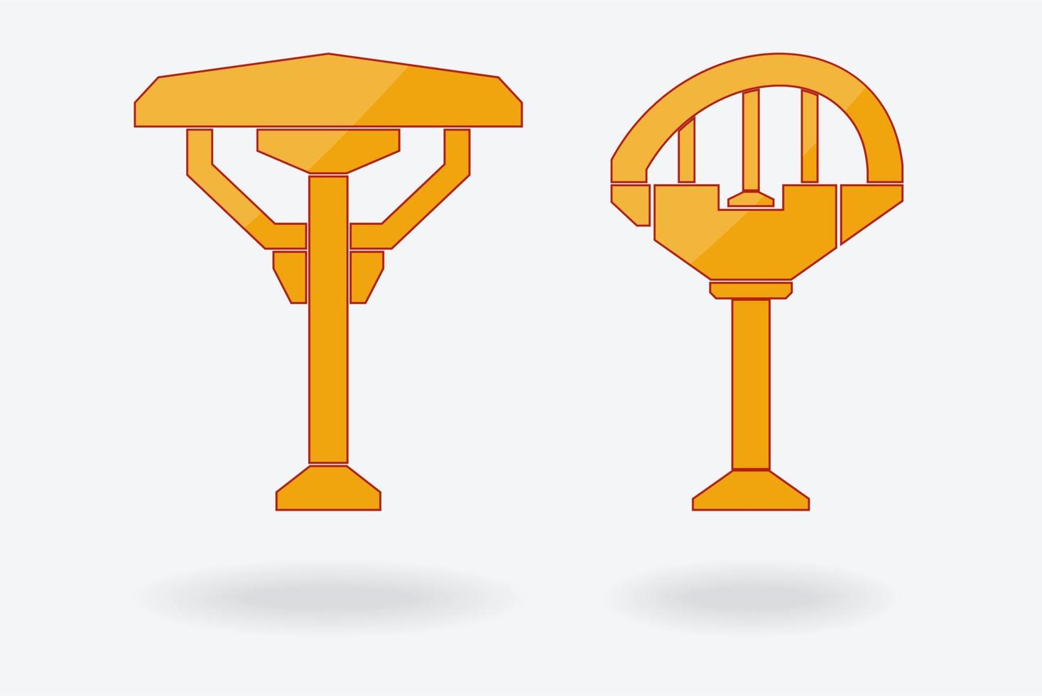 kolumn logotyp design isolera på vit bakgrund vektor illustration