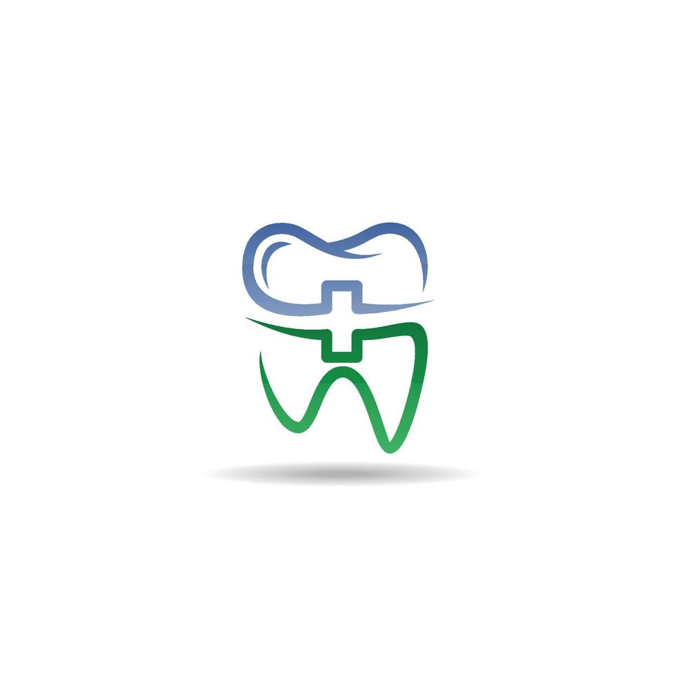 Dental-Logo. Zahnsymbol. Zahnklinik-Vektor-Illustration vektor