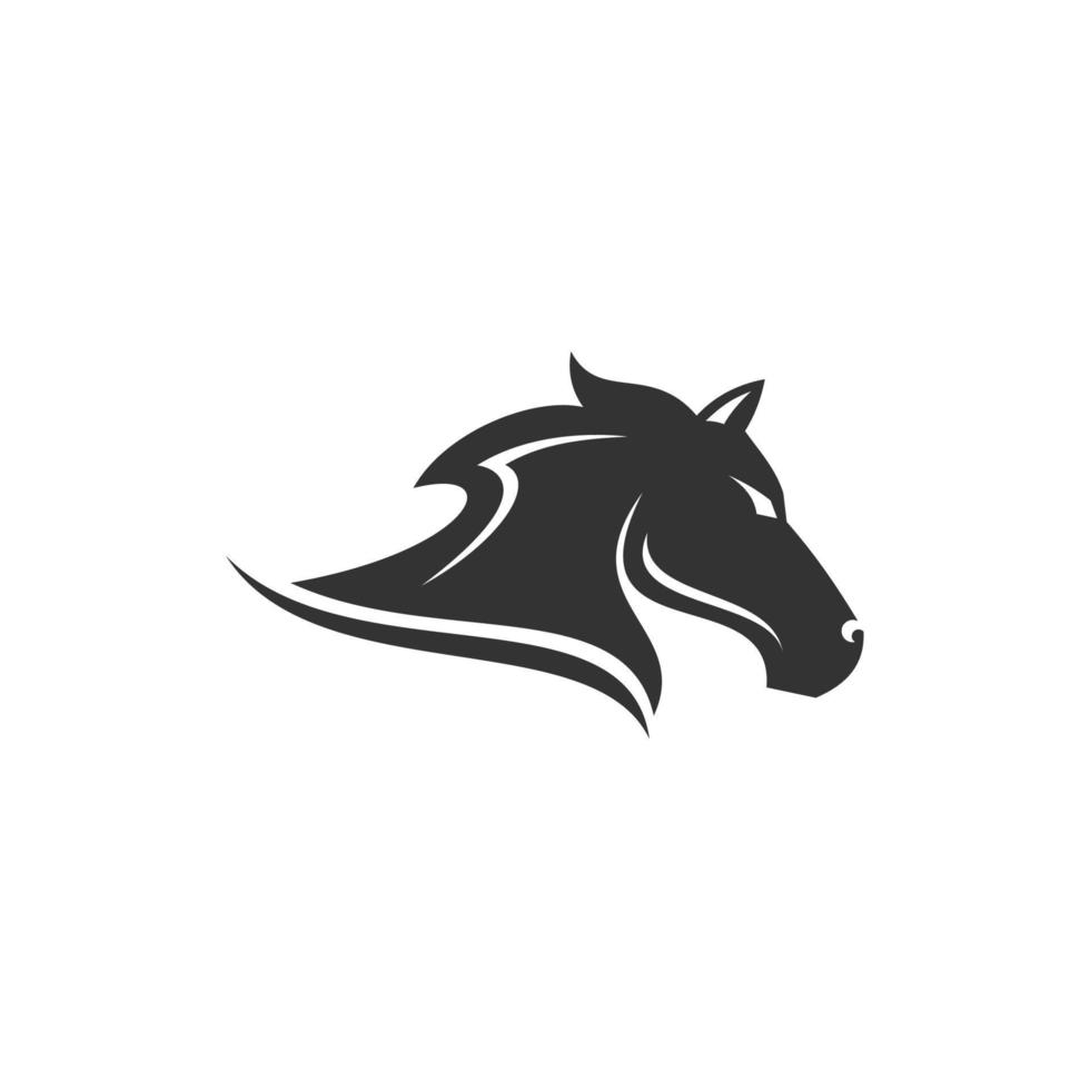 hästhuvud ikon. djurhästlogotyp. häst vektor illustration. häst symbol.