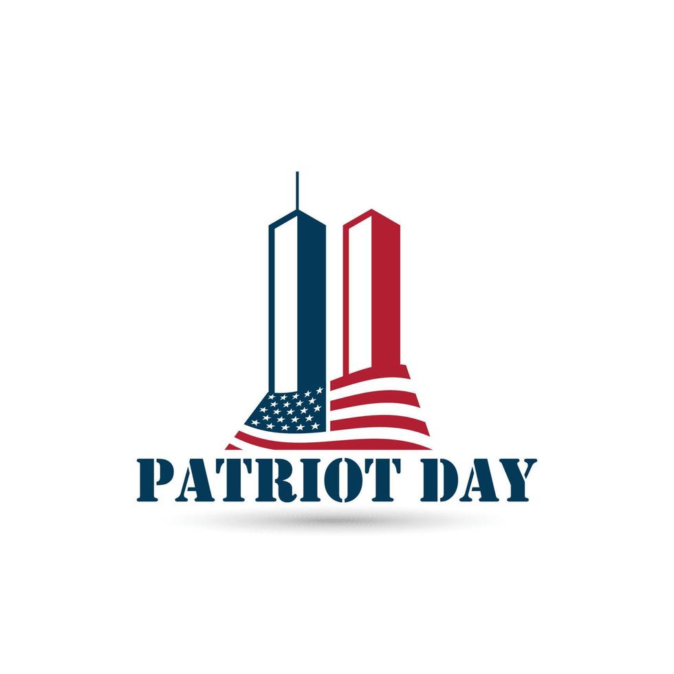 Patriot-Tag. Patriot-Tag-Logo. Patriot-Tag-Vektor-Design-Illustration. Patriot-Tag-Denkmal. vektor