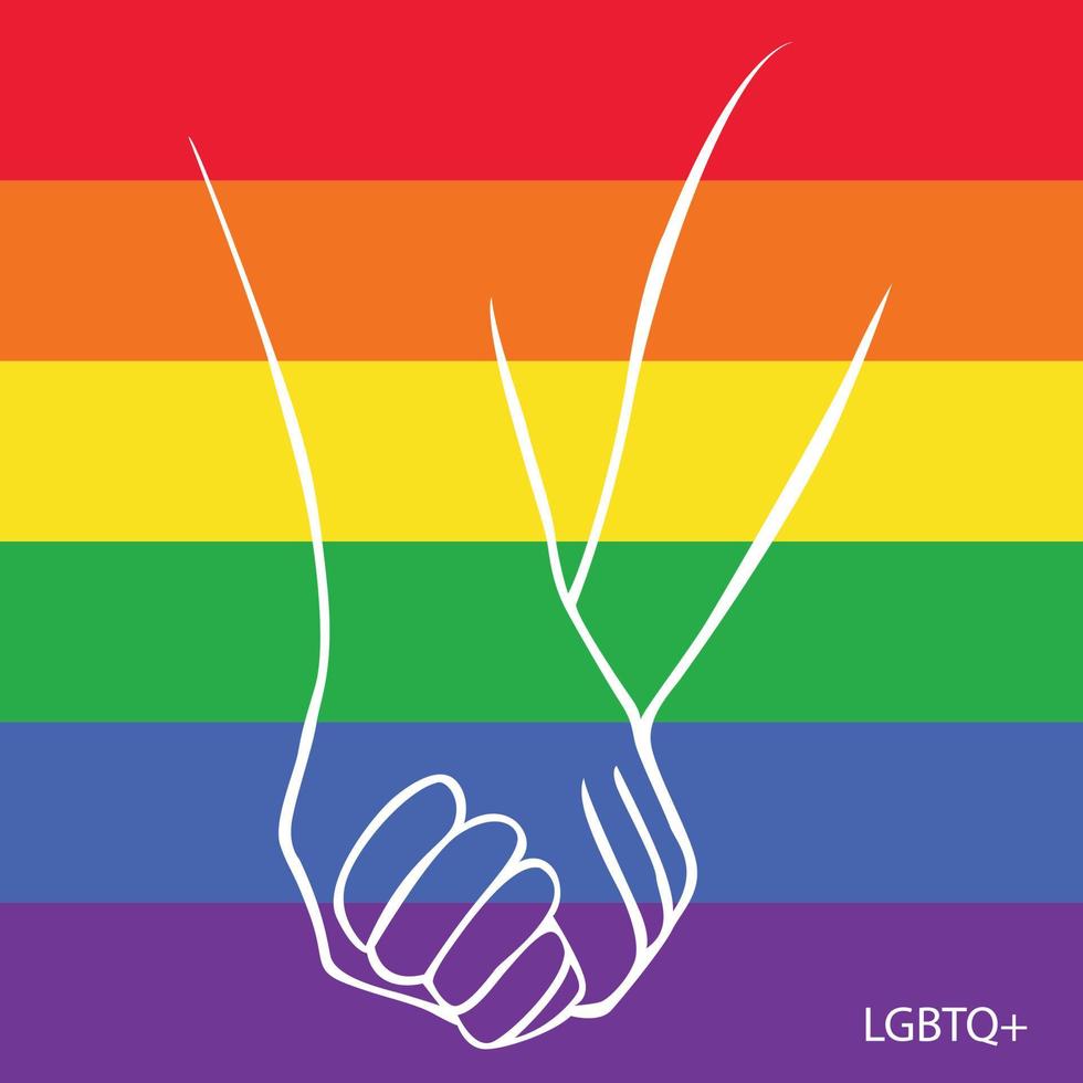 LGbt banner vektor illustration, regnbåge färg bakgrund.