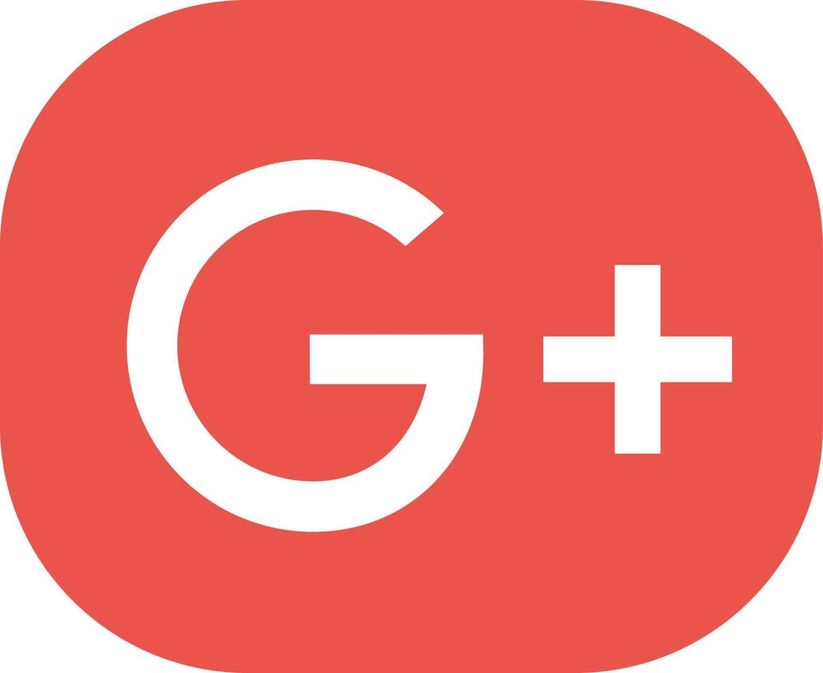 Google sociala medier ikon symbol element vektor illustration