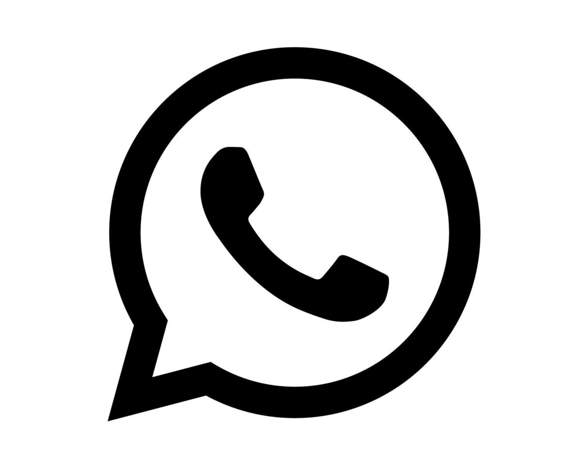 whatsapp sociala medier ikon abstrakt symbol vektorillustration vektor