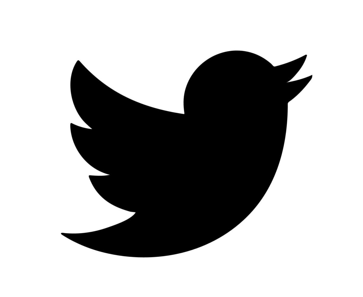 Twitter Social Media Symbol Symbol Gestaltungselement Vektorillustration vektor