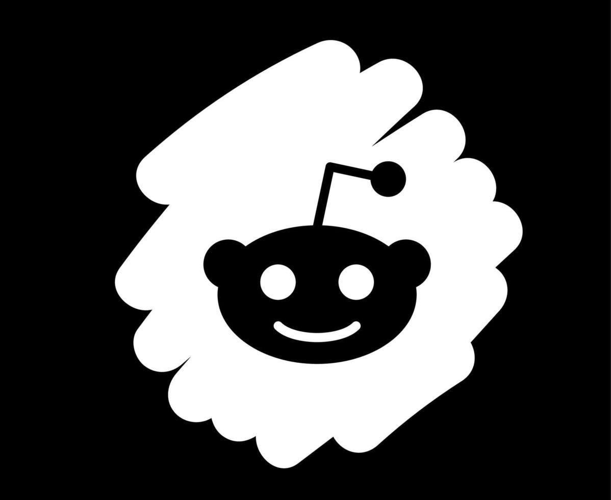 reddit sociala medier ikon symbol abstrakt design vektorillustration vektor