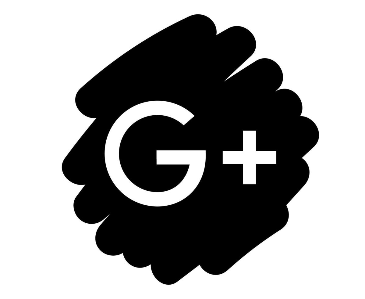 Google Social Media Design Symbol Symbol Logo Vektor Illustration