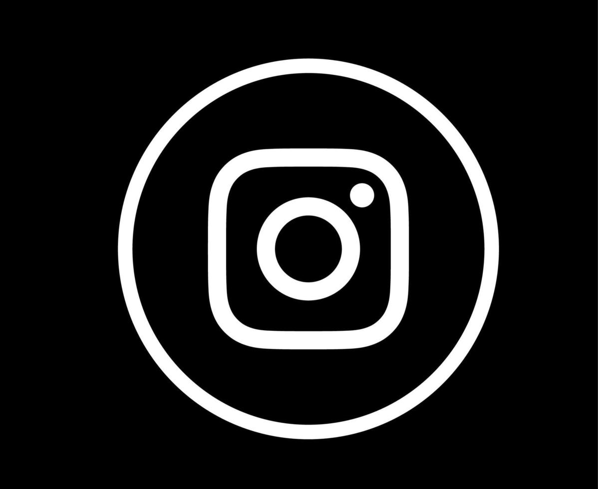 Instagram Social Media Symbol Symbol Design Vektor Illustration