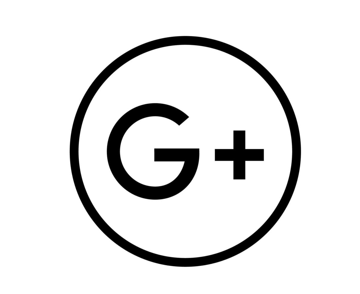 Google Social Media Symbol Logo Design Symbol Vektor Illustration