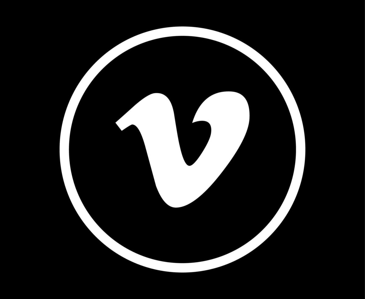 vimeo sociala medier ikon logotyp symbol design vektorillustration vektor
