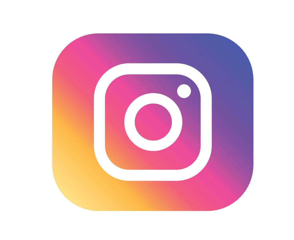 instagram sociala medier ikon abstrakt logotyp design vektorillustration vektor