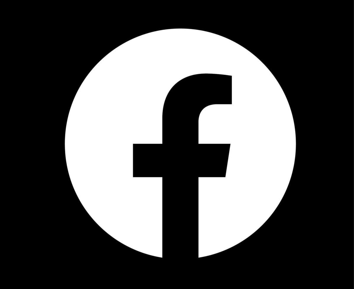 Facebook Social Media Symbol Symbol Gestaltungselement Vektorillustration vektor