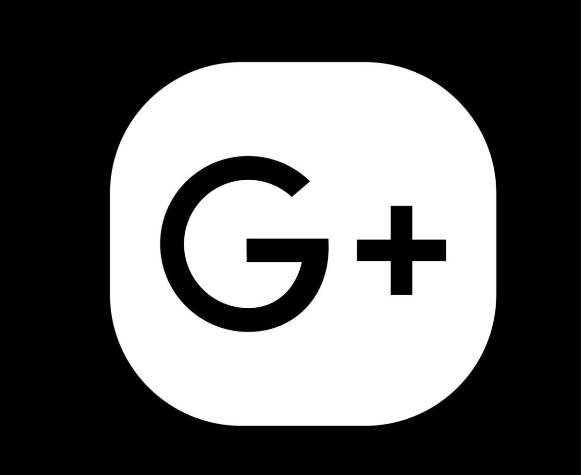 Google Social Media Symbol Symbol Gestaltungselement Vektorillustration vektor
