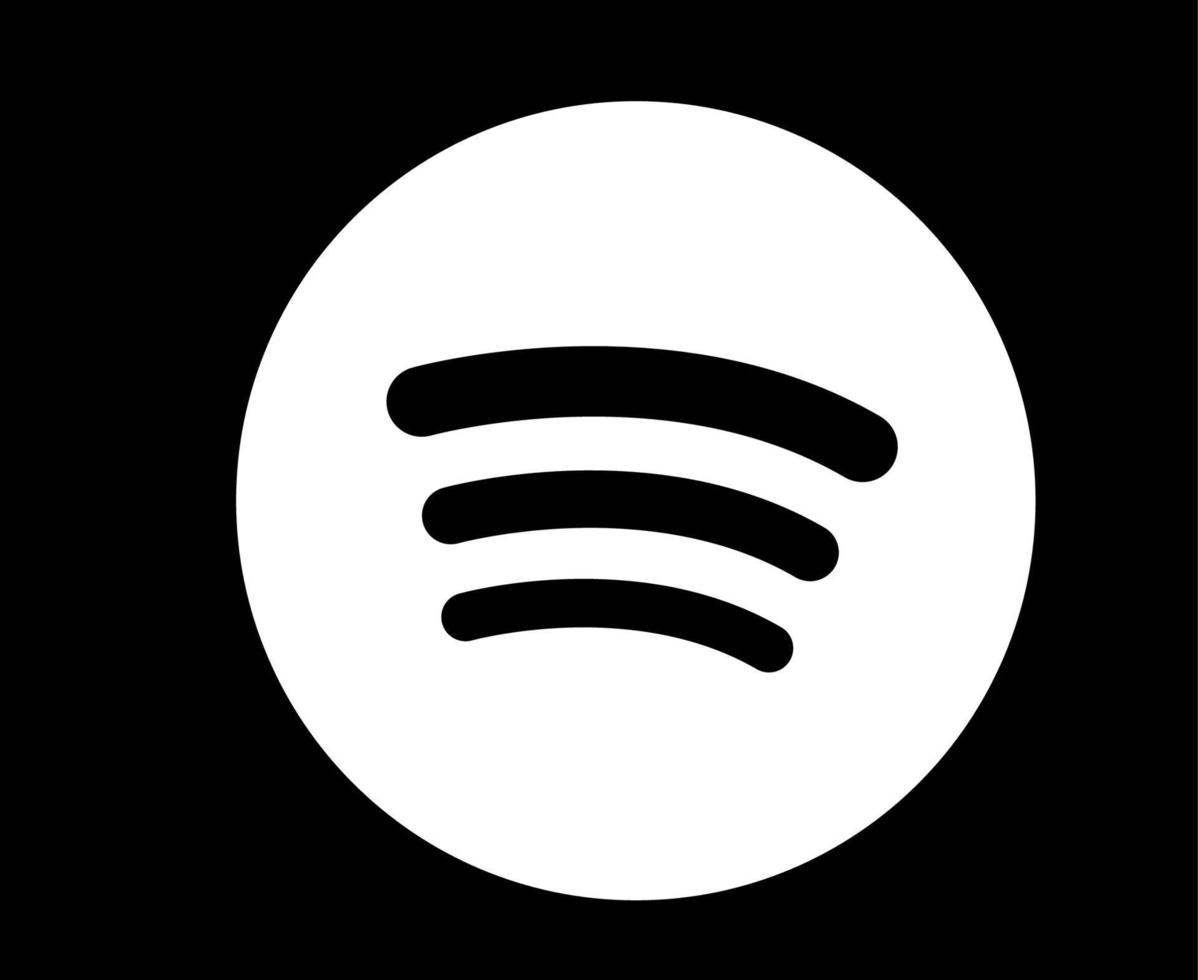 spotify sociala medier ikon symbol design abstrakt vektorillustration vektor