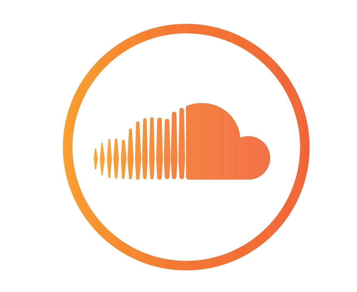 Soundcloud-Social-Media-Symbol-Logo-Designelement-Vektorillustration vektor