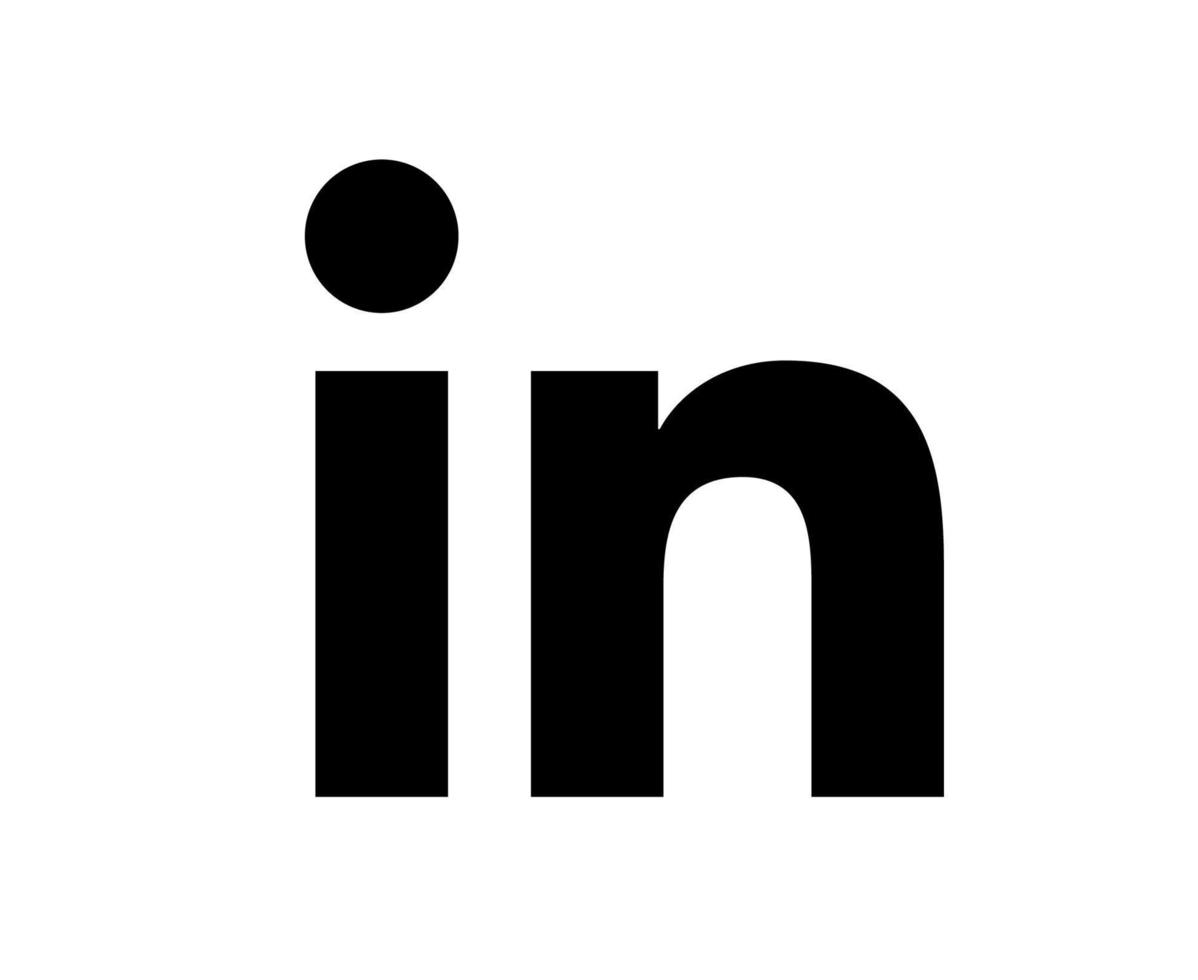 linkedin sociala medier ikon logotyp symbol design vektorillustration vektor
