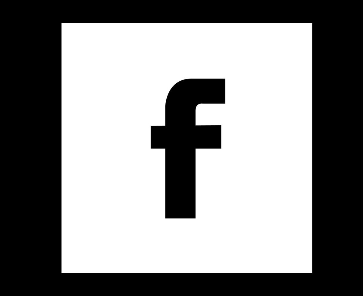 Facebook Social Media Symbol abstrakte Symboldesign-Vektorillustration vektor