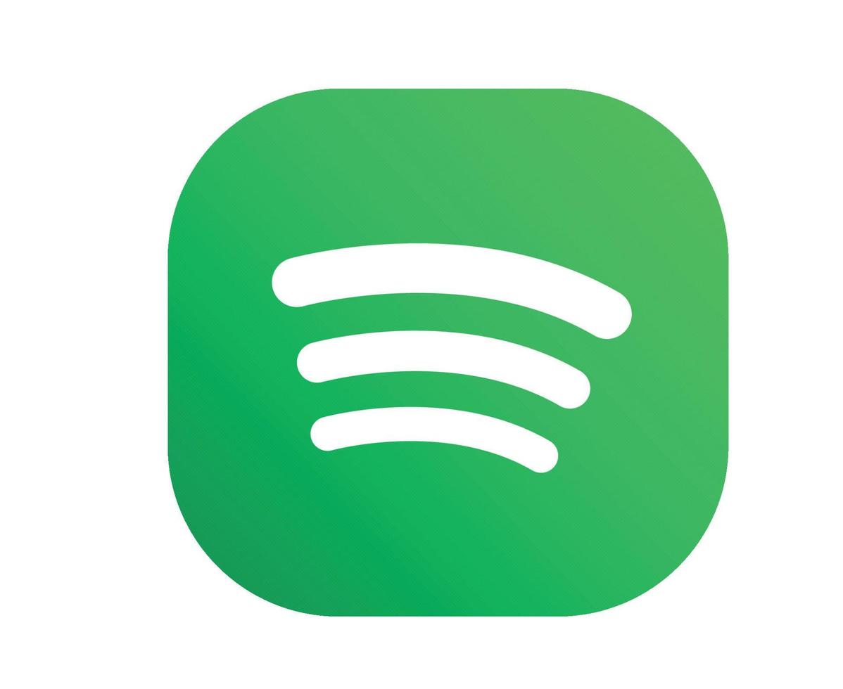 spotify sociala medier ikon logotyp symbol vektorillustration vektor