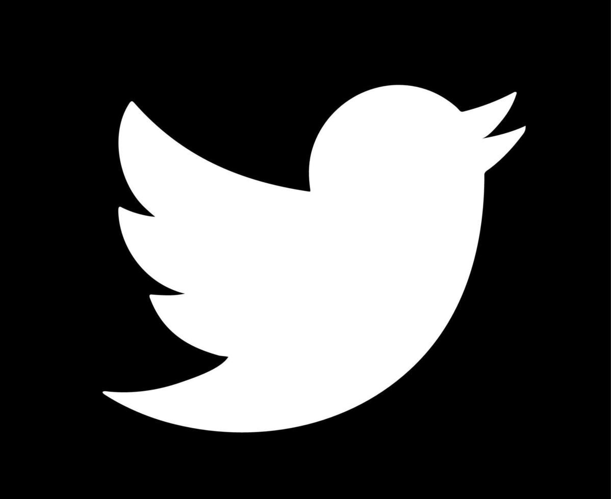 Twitter sociala medier ikon abstrakt symbol design vektorillustration vektor