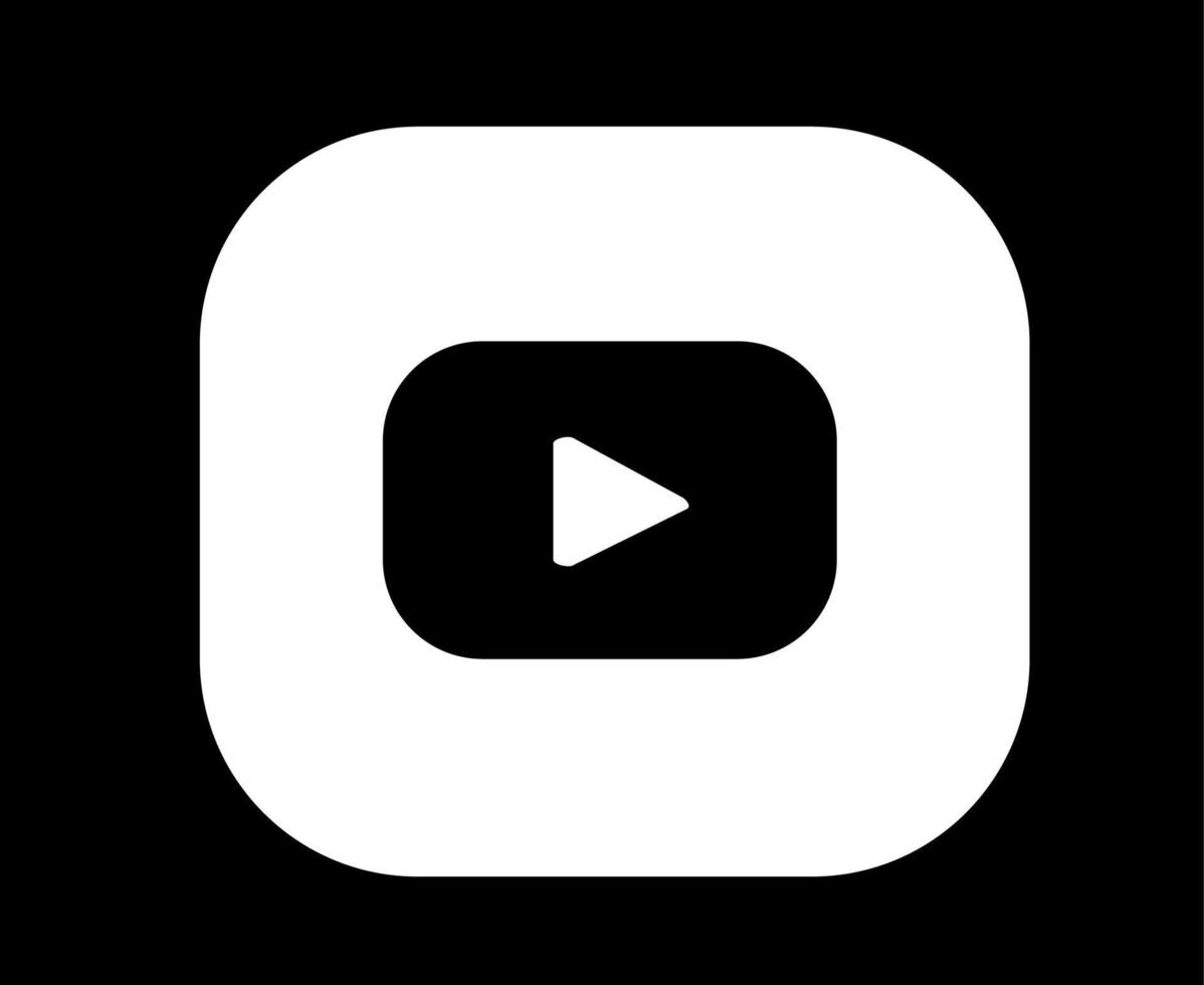 YouTube sociala medier ikon abstrakt symbol design vektorillustration vektor