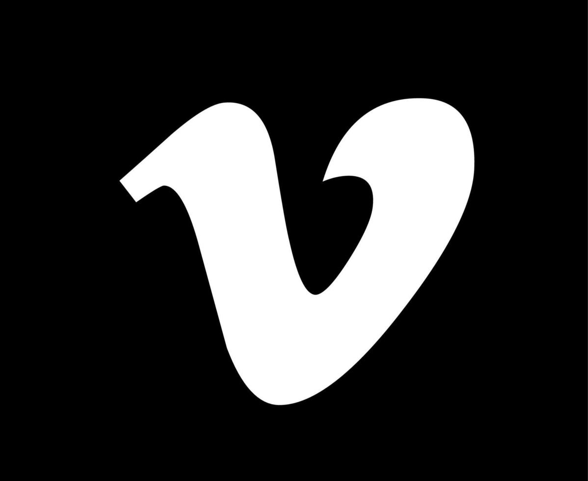vimeo sociala medier ikon abstrakt symbol design vektorillustration vektor