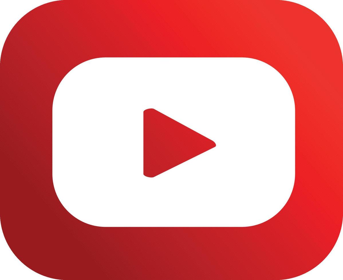 YouTube Social Media Symbol Symbol Vektor Illustration