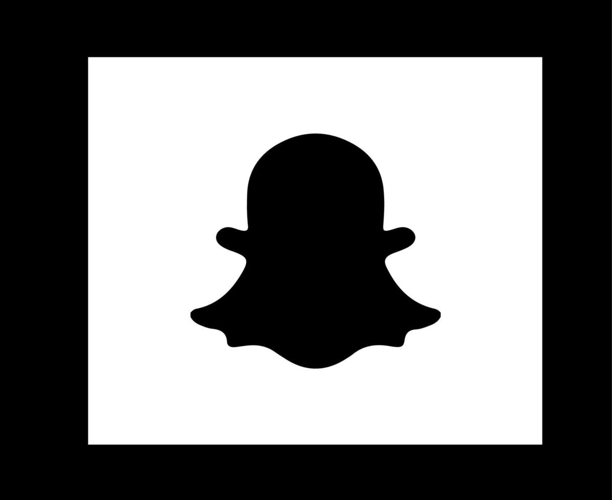 snapchat sociala medier logotyp abstrakt symbol design vektorillustration vektor