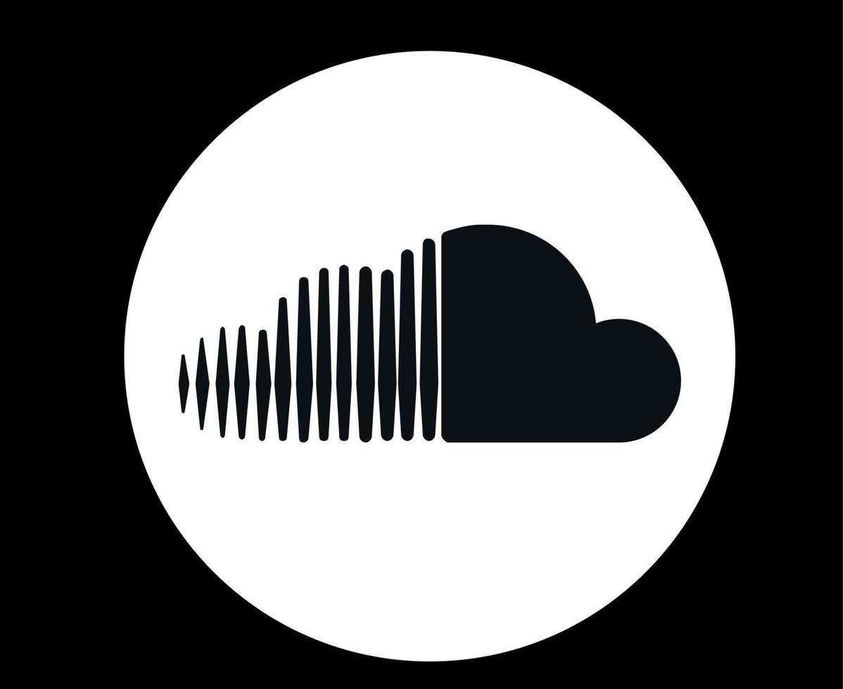 Soundcloud Social Media Symbol Design abstrakte Vektorillustration vektor