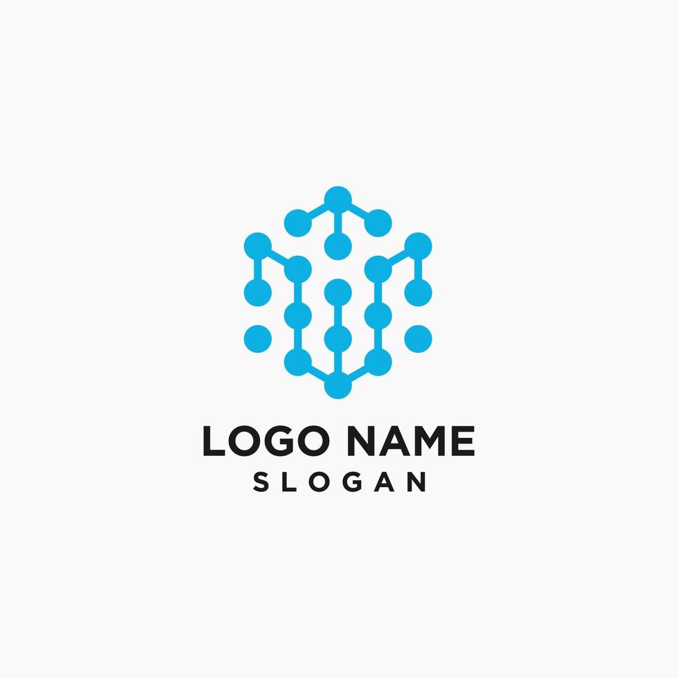 teknisk logotypdesign för företaget vektor