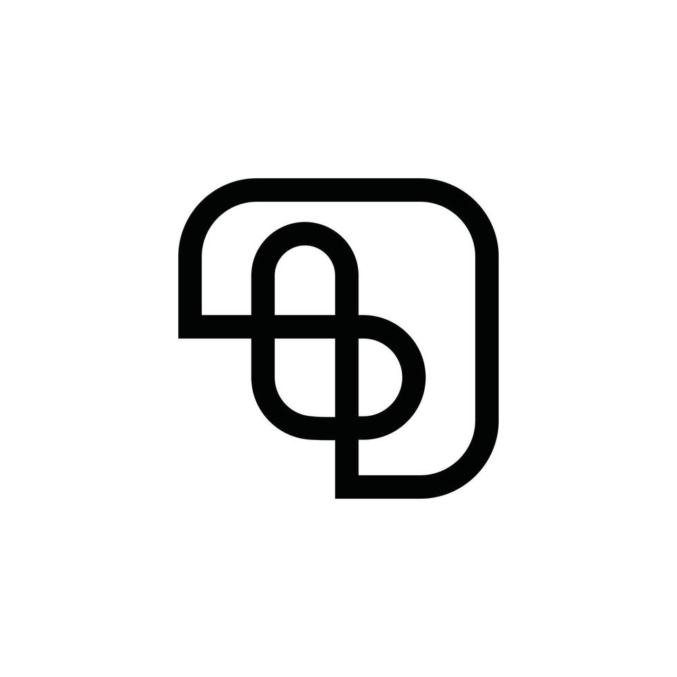 b eller bb första bokstaven logotyp design vektor. vektor